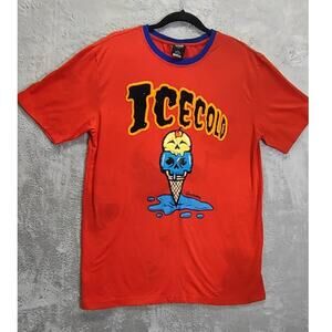 Genuine Authentic Garments Ice-cold Ice Cream Skull Embroidered Designer T-Shirt